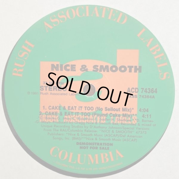画像1: Nice & Smooth - Cake & Eat It Too/Down The Line  12" 