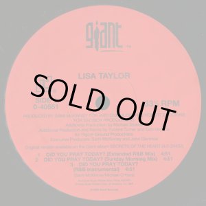 画像: Lisa Taylor - Did You Pray Today ? 12"