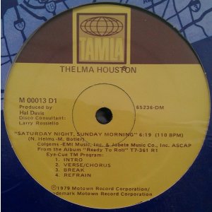 画像: Thelma Houston - Saturday Night, Sunday Morning  12"