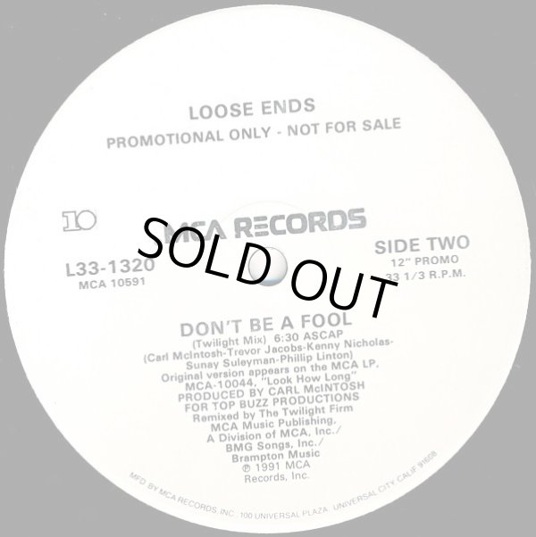画像2: Loose Ends - Don't Be A Fool (UK Version/Twilight Mix) 12"