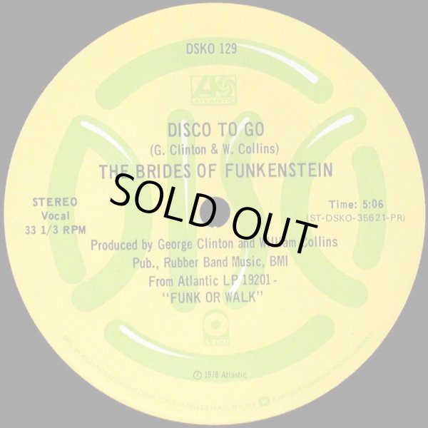 画像1: The Brides Of Funkenstein - Disco To Go/When You're Gone 12" 