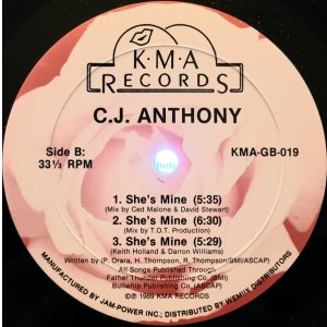 画像: C.J. Anthony - You Are My Starship/She's Mine 12"