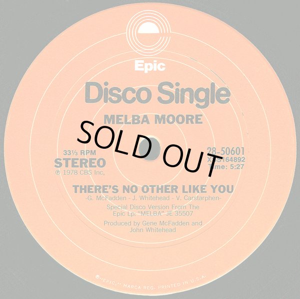 画像2: Melba Moore - You Stepped Into My Life/There's No Other Like You  12"  