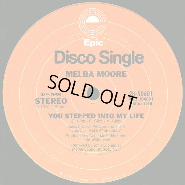 画像1: Melba Moore - You Stepped Into My Life/There's No Other Like You  12"  