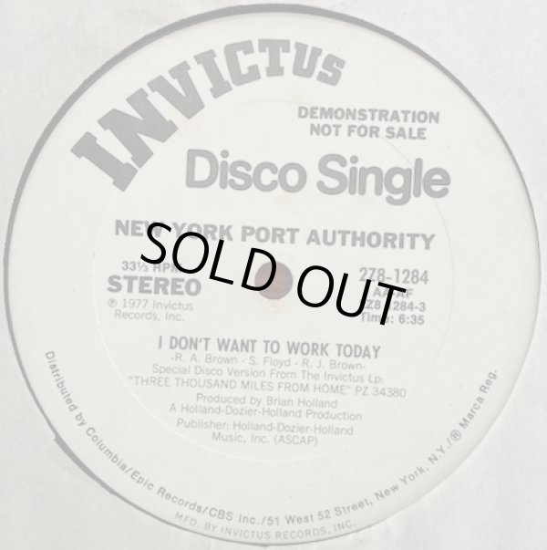 画像1: New York Port Authority - I Don't Want To Work Today/Rainbow  12"