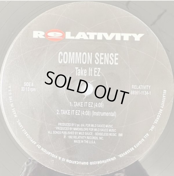 画像2: Common Sense - Take It EZ/Soul By The Pound  12"