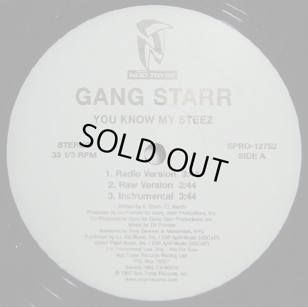 画像1: Gang Starr - You Know My Steez/So Wassup ? 12" 