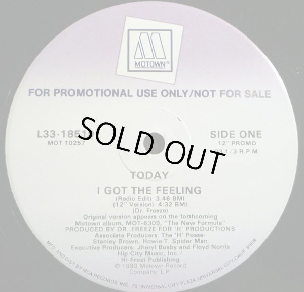 画像1: Today - I Got The Feeling 12"