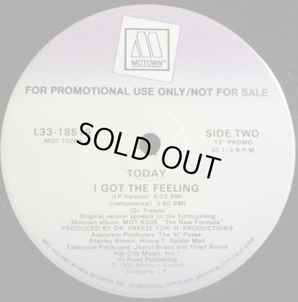 画像2: Today - I Got The Feeling 12"