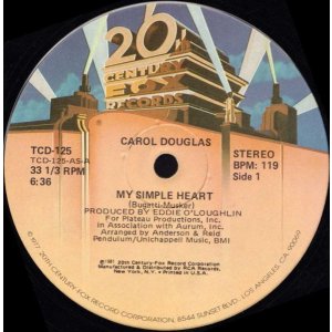 画像: Carol Douglas - My Simple Heart/Slip Into Something Comfortable  12" 