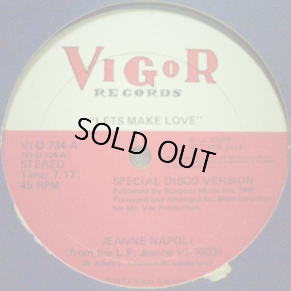 画像1: Jeanne Napoli - Let's Make Love/Forget That Girl  12"