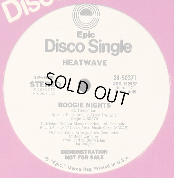 画像1: Heatwave - Boogie Nights/Too Hot To Handle  12"