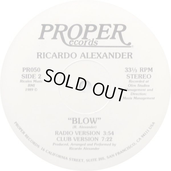 画像2: Ricardo Alexander - Wishing On A Star/Blow  12"