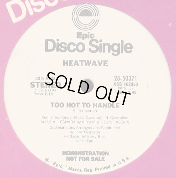 画像2: Heatwave - Boogie Nights/Too Hot To Handle  12"