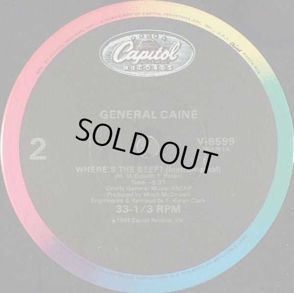 画像2: General Caine - Where's The Beef ?  12"