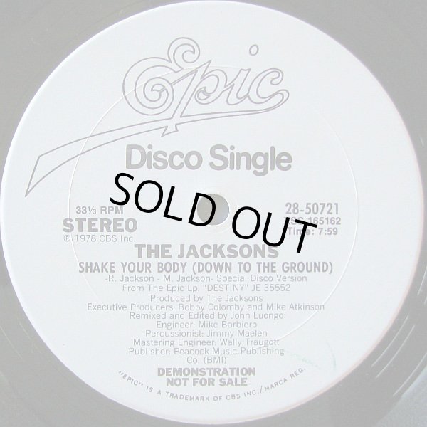 画像1: The Jacksons - Shake Your Body (John Luongo Remix)  12"