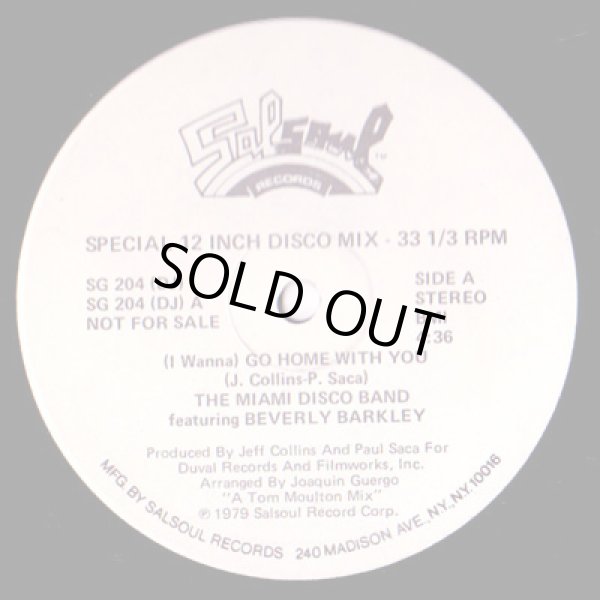画像1: The Miami Disco Band Featuring Beverly Barkley - (I Wanna) Go Home With You  12"