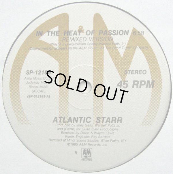 画像2: Atlantic Starr - In The Heat Of Passion (Remix)/Silver Shadow (Remix)  12"