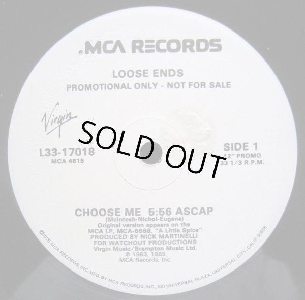 画像1: Loose Ends - Choose Me (5:56)  12"
