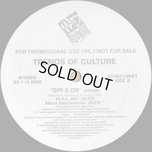画像2: Trends Of Culture - Off & On  12"