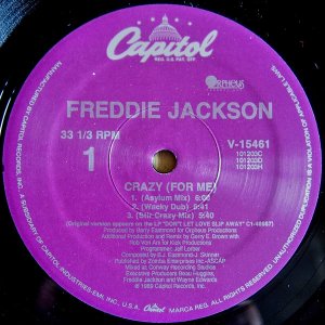 画像: Freddie Jackson - Crazy (For Me) 12"