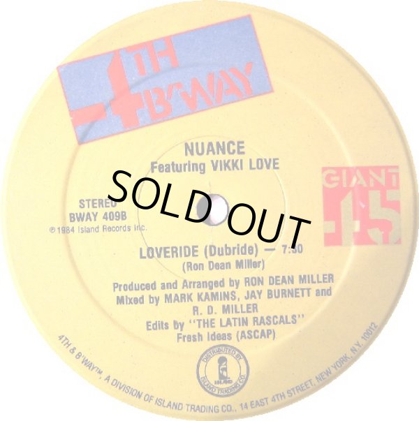画像2: Nuance Featuring Vikki Love - Loveride  12" 