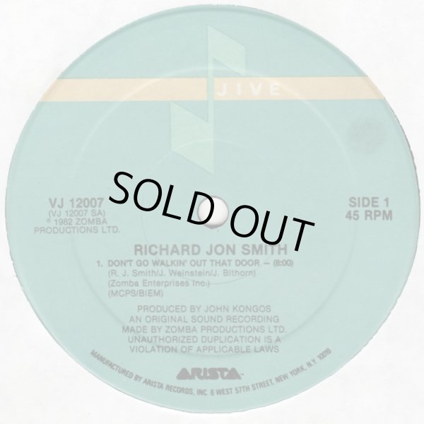 画像1: Richard Jon Smith - Don't Go Walkin' Out That Door  12"