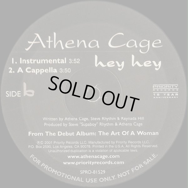 画像2: Athena Cage - Hey Hey (Doubled！)  12"X2