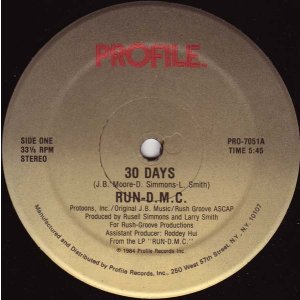 画像: Run-D.M.C. - 30 Days 12"