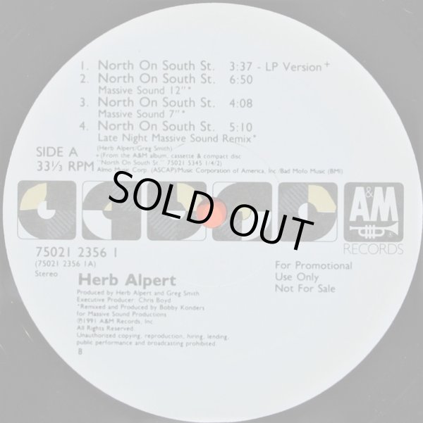 画像1: Herb Alpert - North On South St.  12"