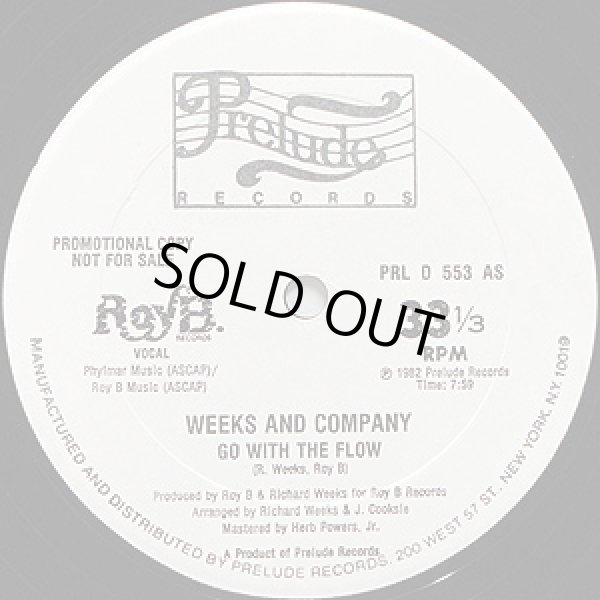 画像1: Weeks And Company - Go With The Flow  12"