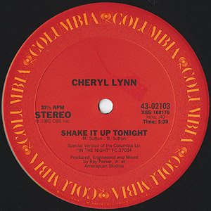 画像: Cheryl Lynn - Shake It Up Tonight/Baby 12"
