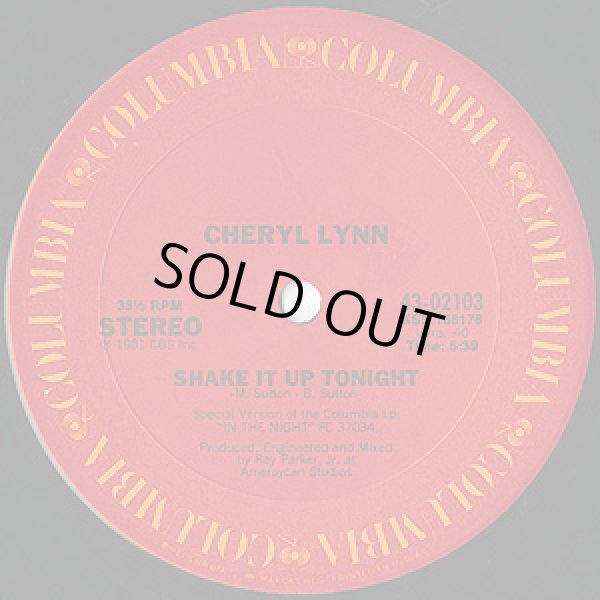 画像1: Cheryl Lynn - Shake It Up Tonight/Baby 12"