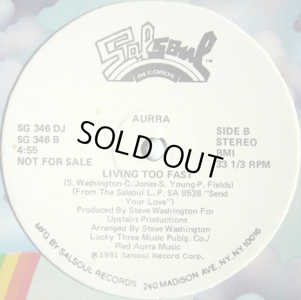 画像2: Aurra - Are You Single/Living Too Fast 12"