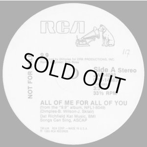 画像: 9.9 - All Of Me For All Of You (3:31/Dub 7:05)  12"