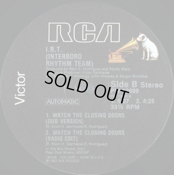 画像3: I.R.T(Interboro Rhythm Team) - Watch The Closing Doors  12"