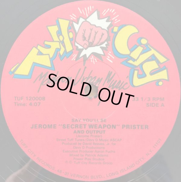 画像1: Jerome "Secret Weapon" Prister And Output - Say You'll Be 12"