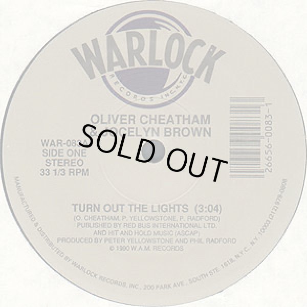 画像1: Oliver Cheatham & Jocelyn Brown - Turn Out The Lights/Somebody Else's Guy  12"