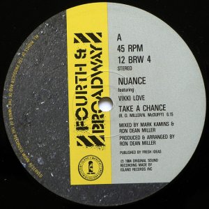画像: Nuance Featuring Vikki Love - Take A Chance 12"