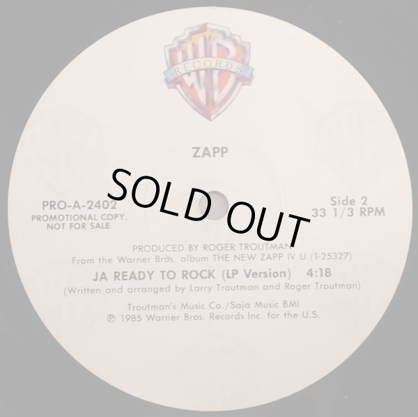 画像2: Zapp - It Doesn't Really Matter/Ja Ready To Rock  12"