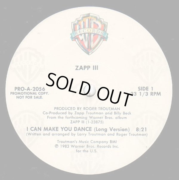 画像2: Zapp（Zapp IIIクレジット！) - I Can Make You Dance  12"