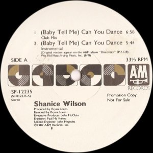 画像: Shanice Wilson - (Baby Tell Me) Can You Dance  12"