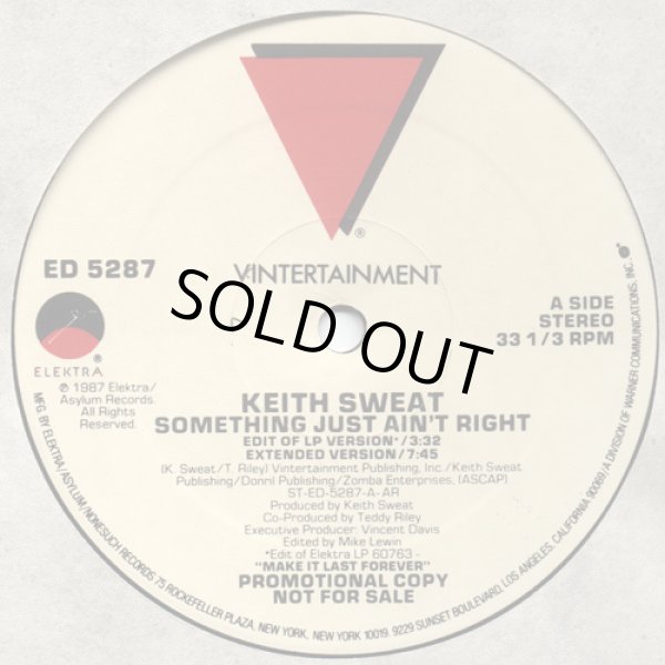 画像1: Keith Sweat - Something Just Ain't Right  12"