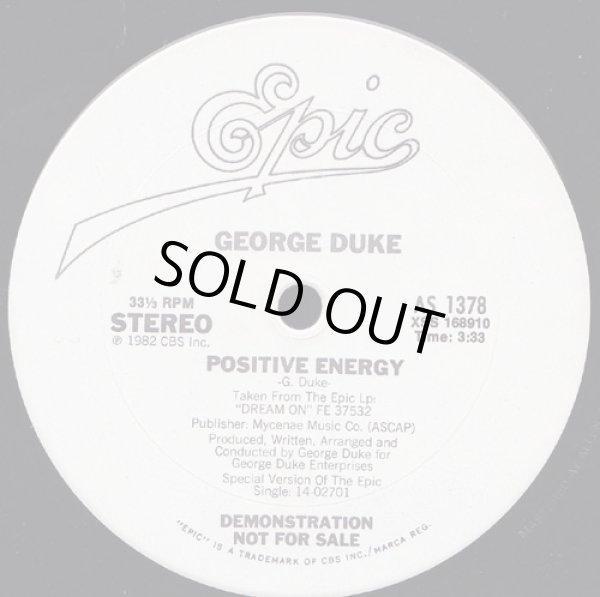 画像2: George Duke - Shine On/Positive Energy  12"