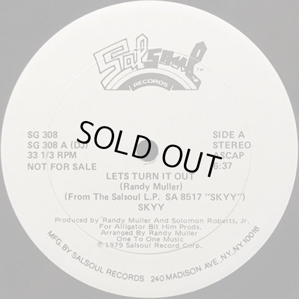 画像1: Skyy - Let's Turn It Out/Let's Get Up (S-K-Y-Y)  12" 