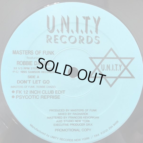 画像1: Masters Of Funk Featuring Robbie Danzie - Don't Let Go/So Special/Circles 12"