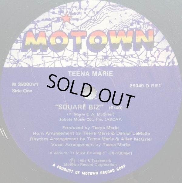 画像1: Teena Marie - Square Biz (6:40/Inst 6:39)  12"