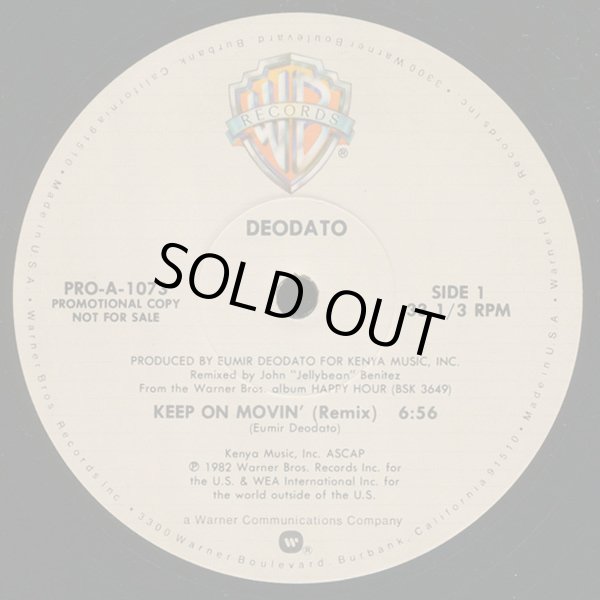 画像2: Deodato - Keep On Movin' (Remix)/Keep It In The Family (Remix)  12"