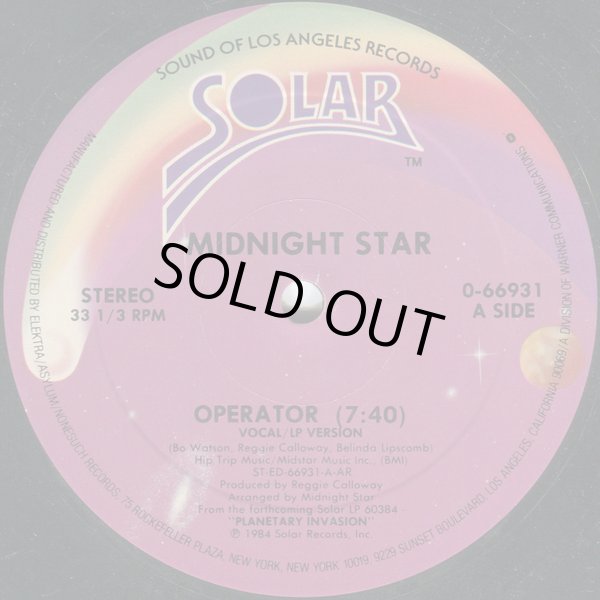 画像1: Midnight Star - Operator/Playmates  12"
