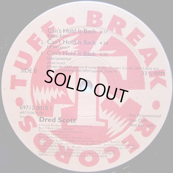 画像2: Dred Scott - Back In The Day/Can't Hold It Back  12"